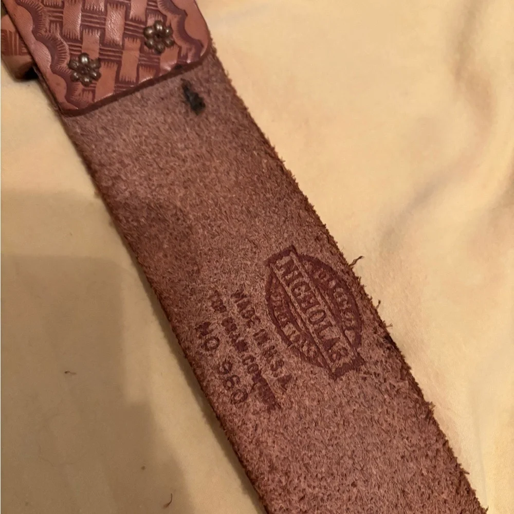 Vintage Nicholas cowhide belt